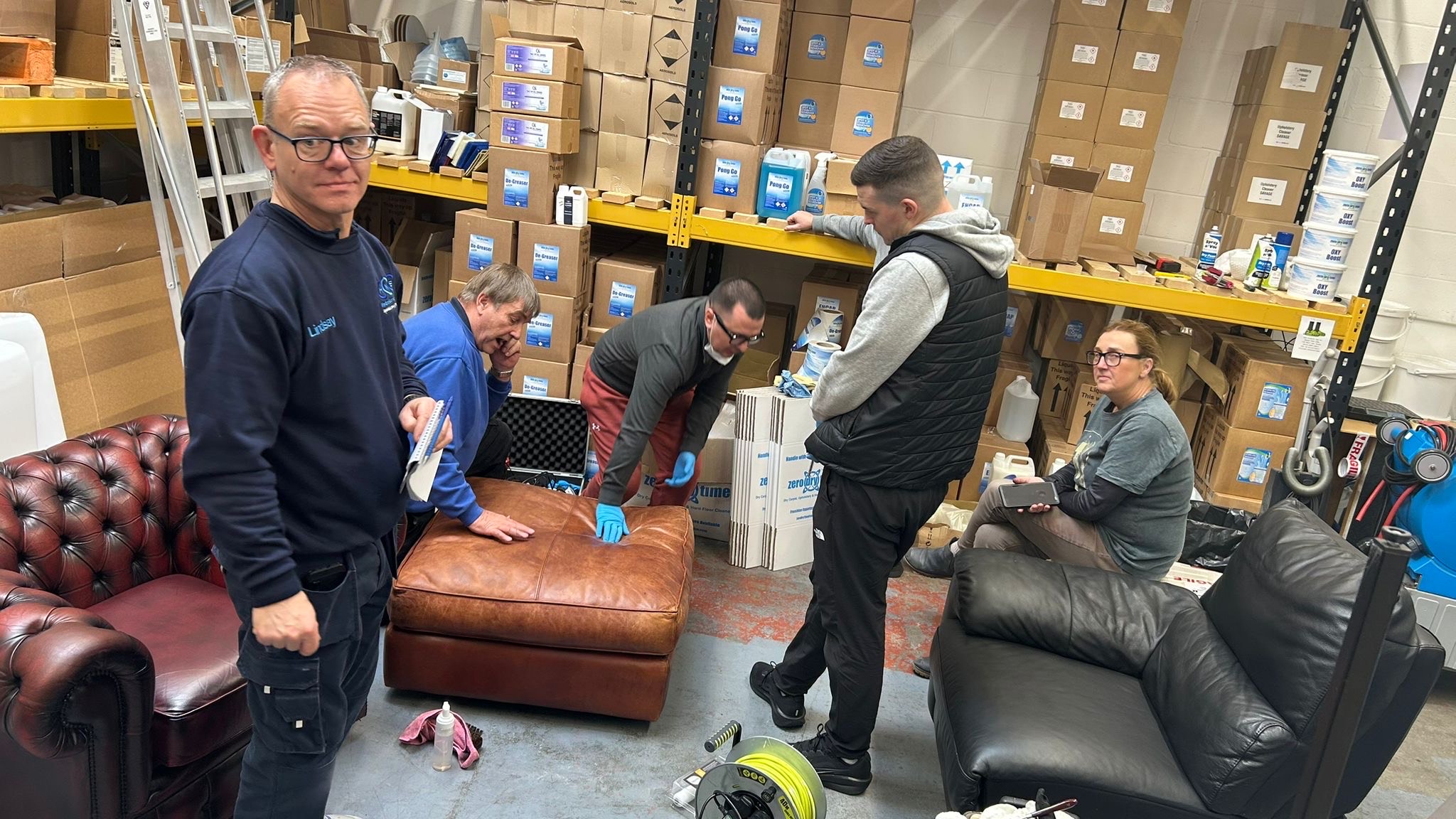 Leather repair training workshop